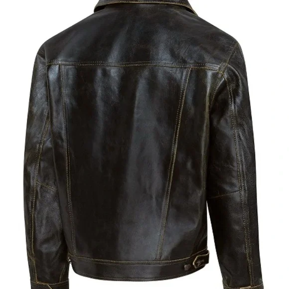 STARS & STRIPESJACKET BRANDO ,100% LEATHER Jacket NWT